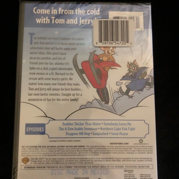 Dvd Tom & Jerry’s Winter Wackiness - Picture 2 of 2
